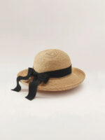 HELEN KAMINSKI NEWPORT SB RAFFIA HAT NATURAL/MIDNIGHT
