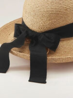 HELEN KAMINSKI NEWPORT SB RAFFIA HAT NATURAL/MIDNIGHT - Image 2