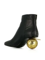 MM6 MAISON MARGIELA BALL GLITTER HEELED ANKLE BOOTS - Image 3