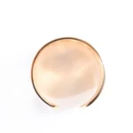 MM6 MAISON MARGIELA OPEN BAND GOLD TONE LOGO RING - Image 3