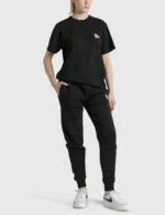 MAISON KITSUNE CHILLAX FOX PATCH TSHIRT BLACK SIZE XS - Image 6