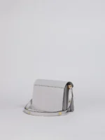 MARNI TRUNK SAFFIANO SHOULDER BAG GREY - Image 5