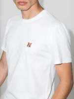 MAISON KITSUNE FOX HEAD PATCH TSHIRT WHITE SIZE 2XL - Image 3