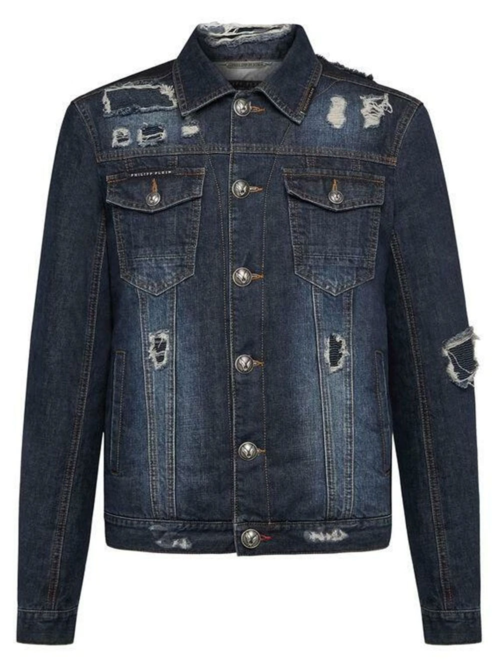 s-l1600-2 PHILIPP PLEIN STATEMENT DENIM JACKET - Image 1