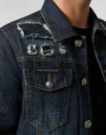 PHILIPP PLEIN STATEMENT DENIM JACKET - Image 5