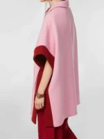 MARNI DIAGONAL CAPE IN WOOL FELT PINK/DEEP RED IT 40 (US 4) - Image 3