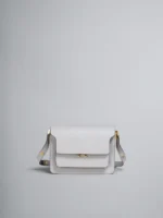 MARNI TRUNK SAFFIANO SHOULDER BAG GREY