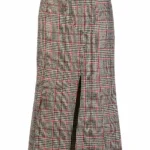 MCQ ALEXANDER MCQUEEN PLAID MERMAID FITTED SKIRT SIZE 36 "NEW"