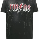 DSQUARED2 DISTRESSED PRINTED TSHIRT