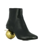 MM6 MAISON MARGIELA BALL GLITTER HEELED ANKLE BOOTS