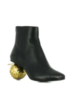 MM6 MAISON MARGIELA BALL GLITTER HEELED ANKLE BOOTS