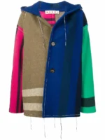 MARNI COLOR BLOCK PATCHWORK COAT SIZE 36 "NEW"