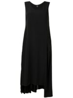 Y'S BY YOHJI YAMAMOTO ASYMMETRIC HEM LONG DRESS
