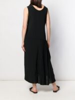 Y'S BY YOHJI YAMAMOTO ASYMMETRIC HEM LONG DRESS - Image 4