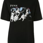 Y'S BY YOHJI YAMAMOTO PINK ANGEL PRINT TSHIRT
