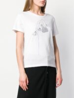 Y'S BY YOHJI YAMAMOTO FLOWER PRINT TSHIRT - Image 2