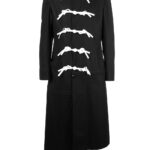 YOHJI YAMAMOTO ASYMMETRIC STAND COLLAR COAT