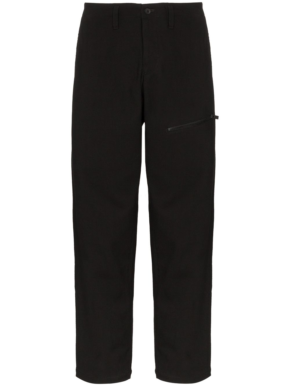 14092471_21487671_1000 YOHJI YAMAMOTO GABARDINE SIDE BUTTON CROPPED PANTS - Image 1