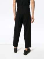 YOHJI YAMAMOTO GABARDINE SIDE BUTTON CROPPED PANTS - Image 3