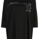 Y'S BY YOHJI YAMAMOTO EMBROIDERED LOGO TSHIRT
