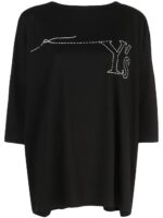 Y'S BY YOHJI YAMAMOTO EMBROIDERED LOGO TSHIRT