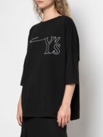 Y'S BY YOHJI YAMAMOTO EMBROIDERED LOGO TSHIRT - Image 4