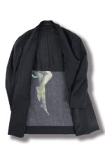 YOHJI YAMAMOTO BACK GRAPHIC WOOL LONG JACKET - Image 11