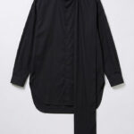 YOHJI YAMAMOTO SHOULDER STOLE LONG SLEEVE SHIRT