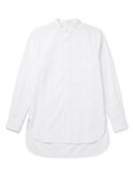 Y'S BY YOHJI YAMAMOTO BAND COLLAR DOUBLE BUTTON SHIRT