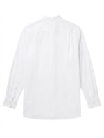 Y'S BY YOHJI YAMAMOTO BAND COLLAR DOUBLE BUTTON SHIRT - Image 2