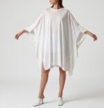 Y'S BY YOHJI YAMAMOTO PASTING SLIP TUNIC TOP - Image 3