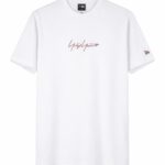 YOHJI YAMAMOTO X NEW ERA EMBROIDERED LOGO TSHIRT