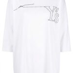 Y'S BY YOHJI YAMAMOTO EMBROIDERED LOGO TSHIRT