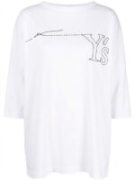 Y'S BY YOHJI YAMAMOTO EMBROIDERED LOGO TSHIRT