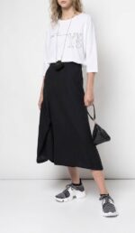 Y'S BY YOHJI YAMAMOTO EMBROIDERED LOGO TSHIRT - Image 2