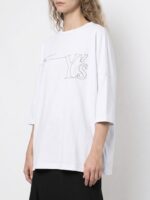 Y'S BY YOHJI YAMAMOTO EMBROIDERED LOGO TSHIRT - Image 3