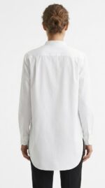 Y'S BY YOHJI YAMAMOTO BAND COLLAR DOUBLE BUTTON SHIRT - Image 4