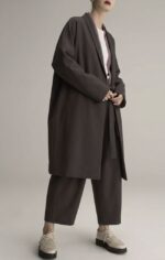 Y'S BY YOHJI YAMAMOTO K ROBE COAT - Image 4