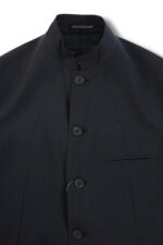 YOHJI YAMAMOTO BACK GRAPHIC WOOL LONG JACKET - Image 9