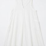 Y'S BY YOHJI YAMAMOTO V-NECK GUSSET DRESS