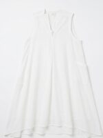 Y'S BY YOHJI YAMAMOTO V-NECK GUSSET DRESS