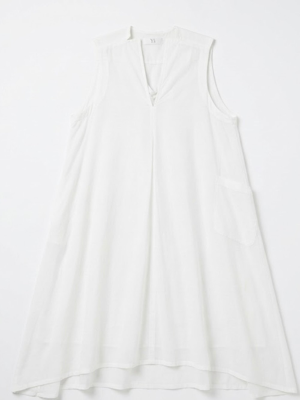 Image 11 Y'S BY YOHJI YAMAMOTO V-NECK GUSSET DRESS - Image 1