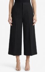 Y'S BY YOHJI YAMAMOTO 9/10 LENGTH CULOTTES GABARDINE PANTS - Image 2