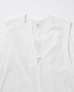Y'S BY YOHJI YAMAMOTO V-NECK GUSSET DRESS - Image 5